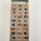 27 Piece Rubber Stamp Set Wood Mounted Recollections Necessities Vintage NWT