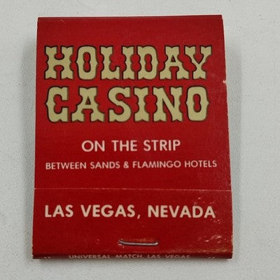 Holiday Casino On the Strip Las Vegas Nevada Vintage Souvenir Matchbook Vintage