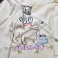 8 Pillow Case Linen Salvage AS IS for crafts Vintage Embroidery Mr Mrs Cat Girl