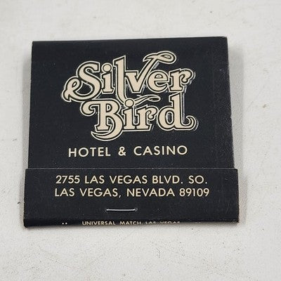 14 Silver Bird Hotel Casino Matchbooks Unstruck Las Vegas Nevada Closed in 1981
