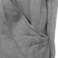David N Women's Black 100% Linen Sleeveless Wrap Blouse Collared V-Neck Top M