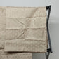 One Pair Khaki Beige Cafe Curtains w Valance Rectangle Geometric Pattern 27"x20"