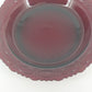 Avon Cape Cod Ruby Red Glass Pie Plate Scalloped Serving Dish 10.75" Rosette Vtg