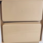 Tupperware 723-2 Deviled Egg Keeper Almond 4 Pc w Inserts Carrier 12" Vintage