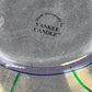 Yankee Candle Shade & Underplate Large Jar Purple Crackle Glass Floral Design