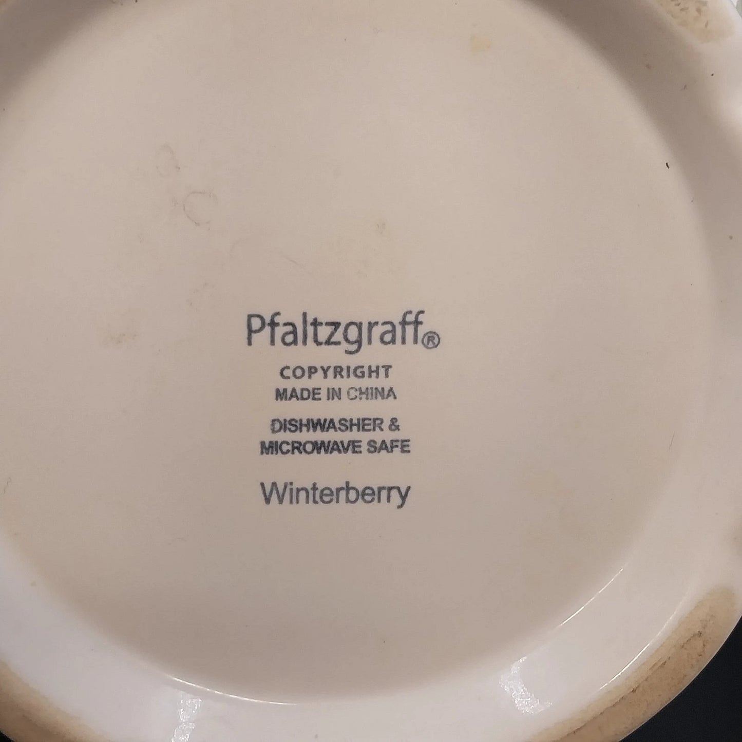 Pfaltzgraff Winterberry Sculpted Teapot With Lid Holly Berry Stoneware Vintage