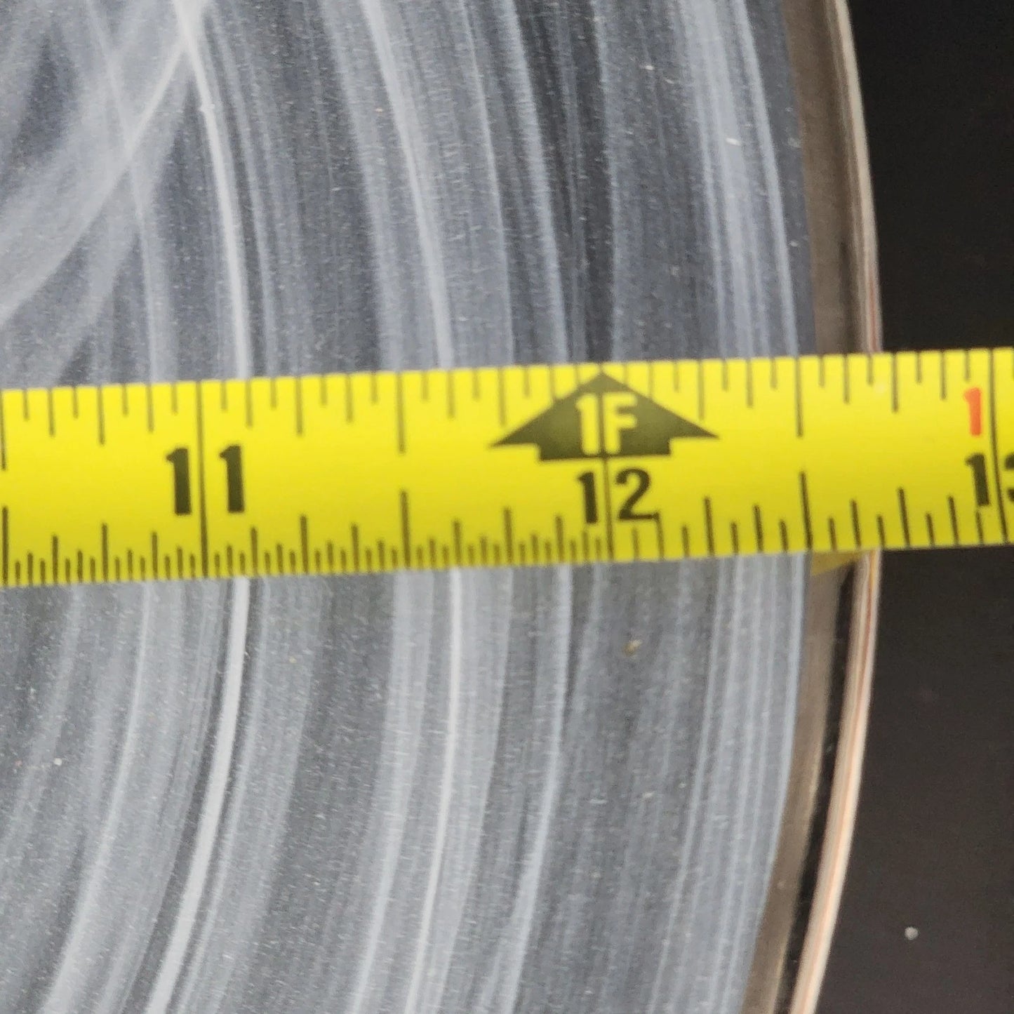 Badash White Alabaster Glass Cake Stand Swirl Silver Trim Footed 12.75" Elegant