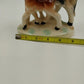 Equestrian Horse Mare & Colt Figurine Brown Black White Ceramic Vintage Japan 7"