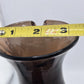 Morgantown Crinkle Smoke Glass 54 Oz Pitcher 8.25" Applied Handle MCM Vintage