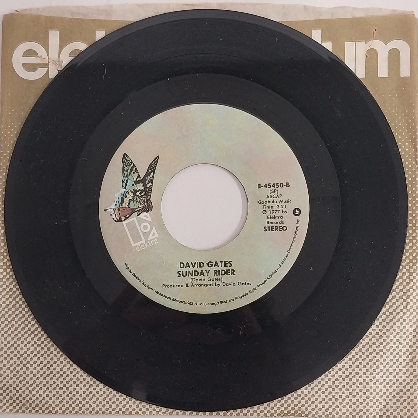 David Gates 45 RPM 7" Vinyl Lot 3 Elektra Pop Rock Singles 1970s Goodbye Girl