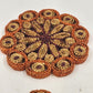 Set of 2 Vtg Straw Rattan Woven Trivets 7" Braided Kitchen Hot Pads Boho Decor