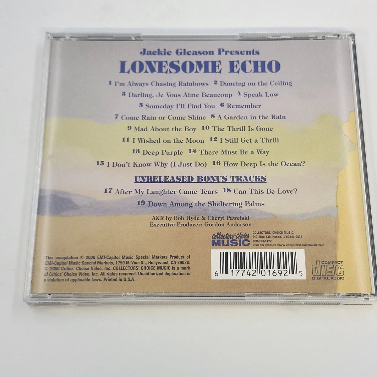 Jackie Gleason Lonesome Echo CD CCM-169-2 Salvador Dali Cover Mood Music 2000