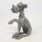 Kelly Waters Pewter Cartoon Dog 3" Seated Puppy Raised Paw Bone Animal Figurine