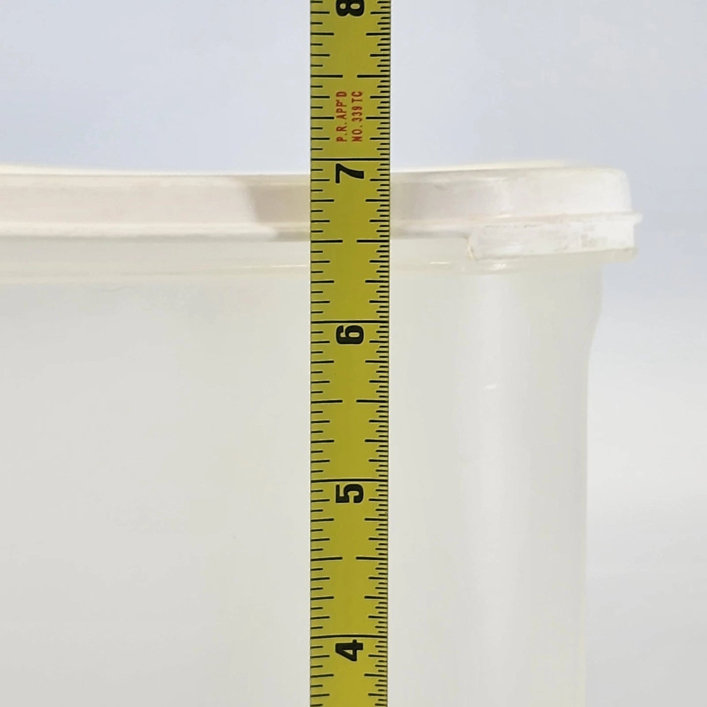 Tupperware Modular Mates 1621-1 Clear Storage Canister White Lid 1623-4 Vintage