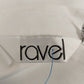 Ravel White Pleated Front Zip Blouse Size L