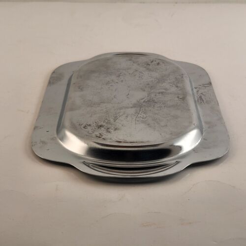 Vintage Silver Plated Engraved Serving Tray with Handles 10"x6"