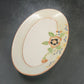 Porcelain Oval Serving Dish Plate 6" Hand Painted Floral Orange Trim Japan
