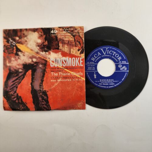 The Prairie Chiefs GUNSMOKE Whoopee Ti-Yo-Yo 7" 45RPM Picture Sleeve RCA WBY-76