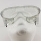 Perforated Anti Fog Goggles Clear Polycarbonate Lens Black Strap