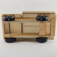 Handmade Natural Wooden Dump Truck 14" Maple Toy with Swinging Tailgate 3" Wheel