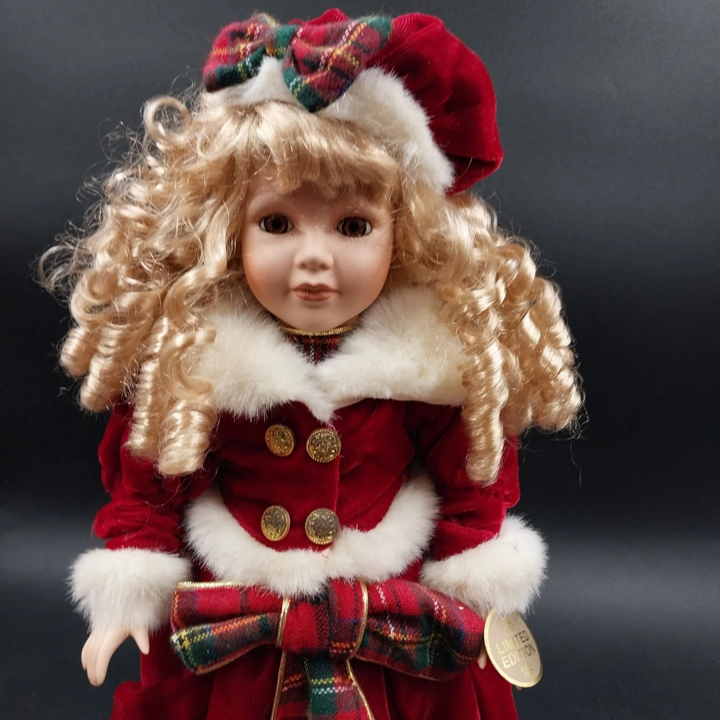 DanDee Collector's Choice Porcelain Doll 17" Christmas Limited Edition Seasonal