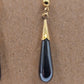 2 Dangle Earrings Gold Silver Black Bow Net Agate Pearl 1.5" Drop