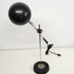 Robert Sonneman Orbiter Eyeball Desk Lamp Black Chrome Articulating '50s USA 22"