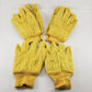 3 Men’s Large Yellow Work Gloves Clute Cut Knit Wrist Fleece Lined