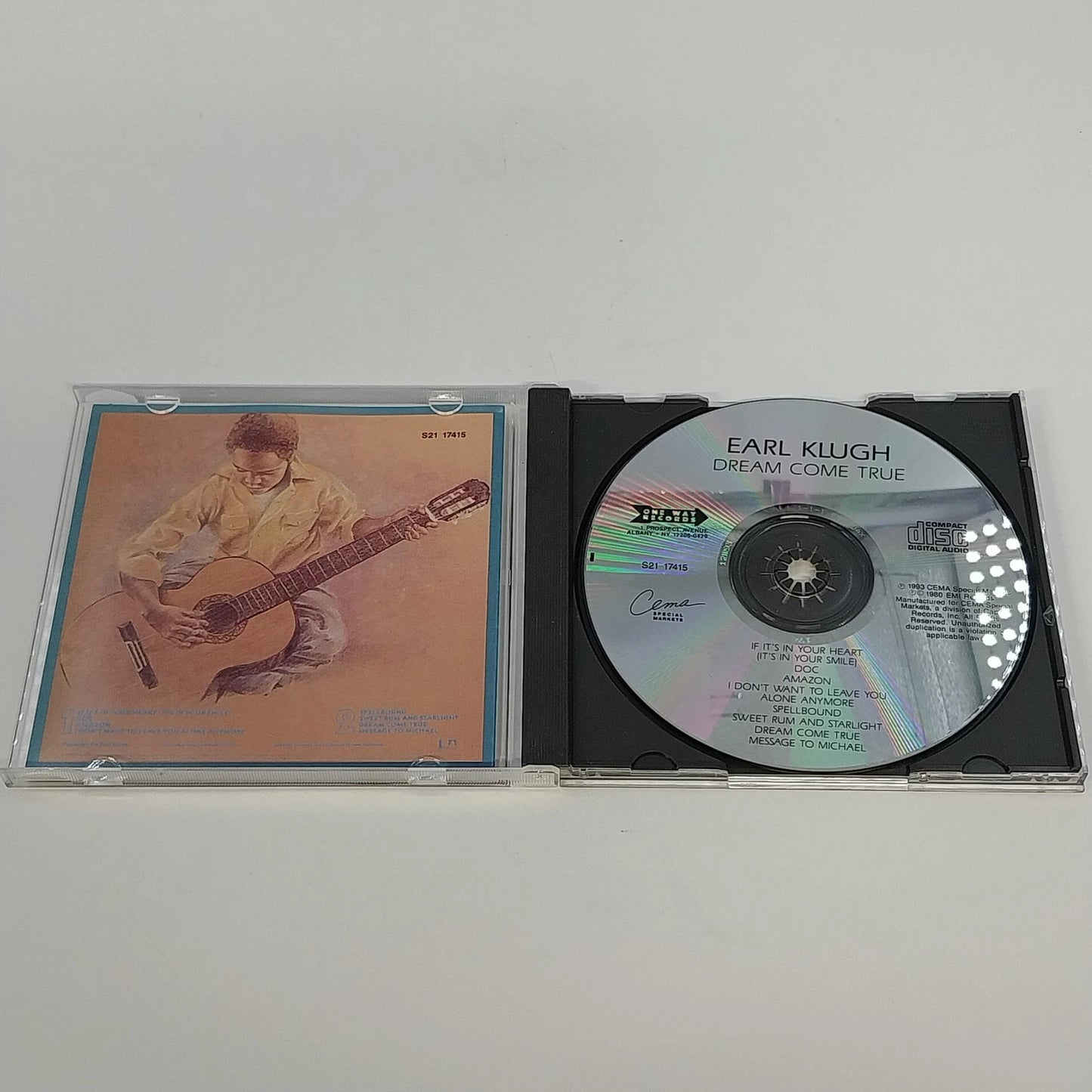 Earl Klugh Dream Come True CD One Way Records S21-17415 Smooth Jazz Fusion 1993