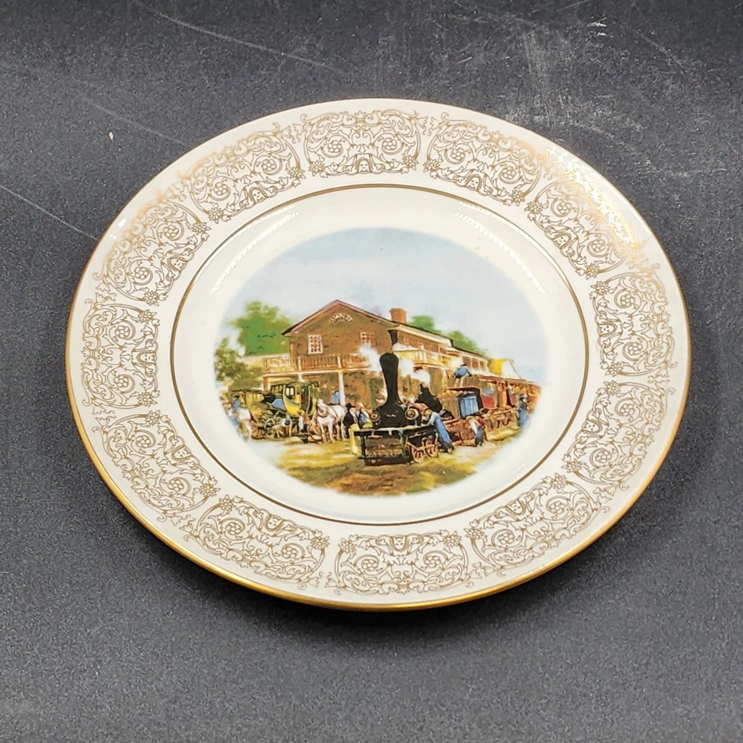 Wittnauer Collectors' Guild Plate DAA14 Childhood of Rapid Transit Bone China