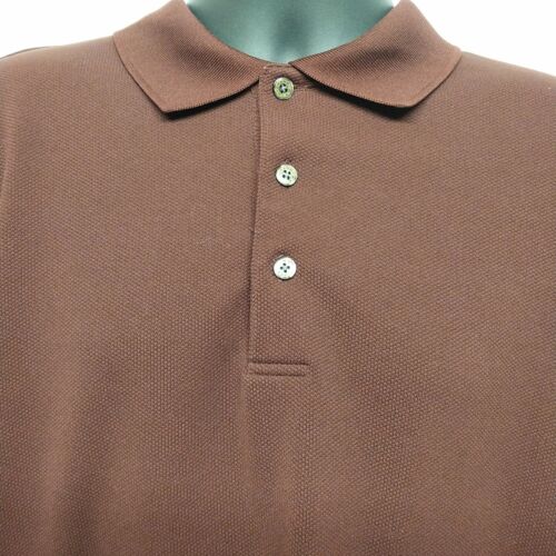 Grand Slam XLT Golf Men's Long Sleeve Polo Shirt Size Burgundy Collared 3 Button