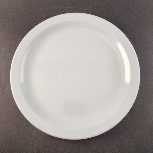1 Texas Ware 9" All White Melamine Dinner Plate Vintage 1970's Plastics Mfg Co