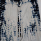 Khakis & Company Women's Blue White Tie-Dye Harem Balloon Boho Pants Medium