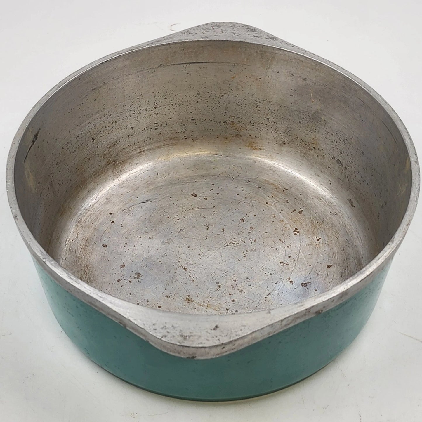 Club Aluminum 4 Qt Dutch Oven Turquoise 10" Stock Pot w/ Lid Vintage 1960s