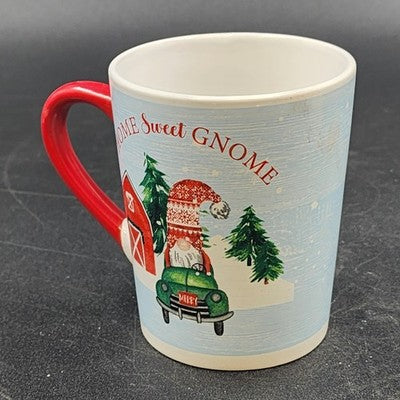 Home Sweet Gnome Ceramic Cup Christmas Coffee Tea Hot Chocolate Mug 3.5" x 4.25"