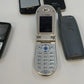 Apple Nokia BlackBerry LG Sanyo 6 Cell Phone Lot Parts Repair Chargers Vintage