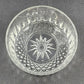 Arcoroc France Salad Serving Bowl Diamond Cut Crystal Clear Glass 5" Vintage