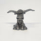 Godinger Pewter Longhorn Bull/Cow Figurine 1.5" Western Cowboy Animal Vintage