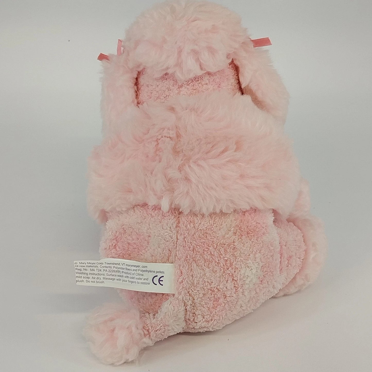 Mary Meyer Sweet Rascals Penelope Pink Poodle Plush Stuffed Dog 2003 Ribbon Bow