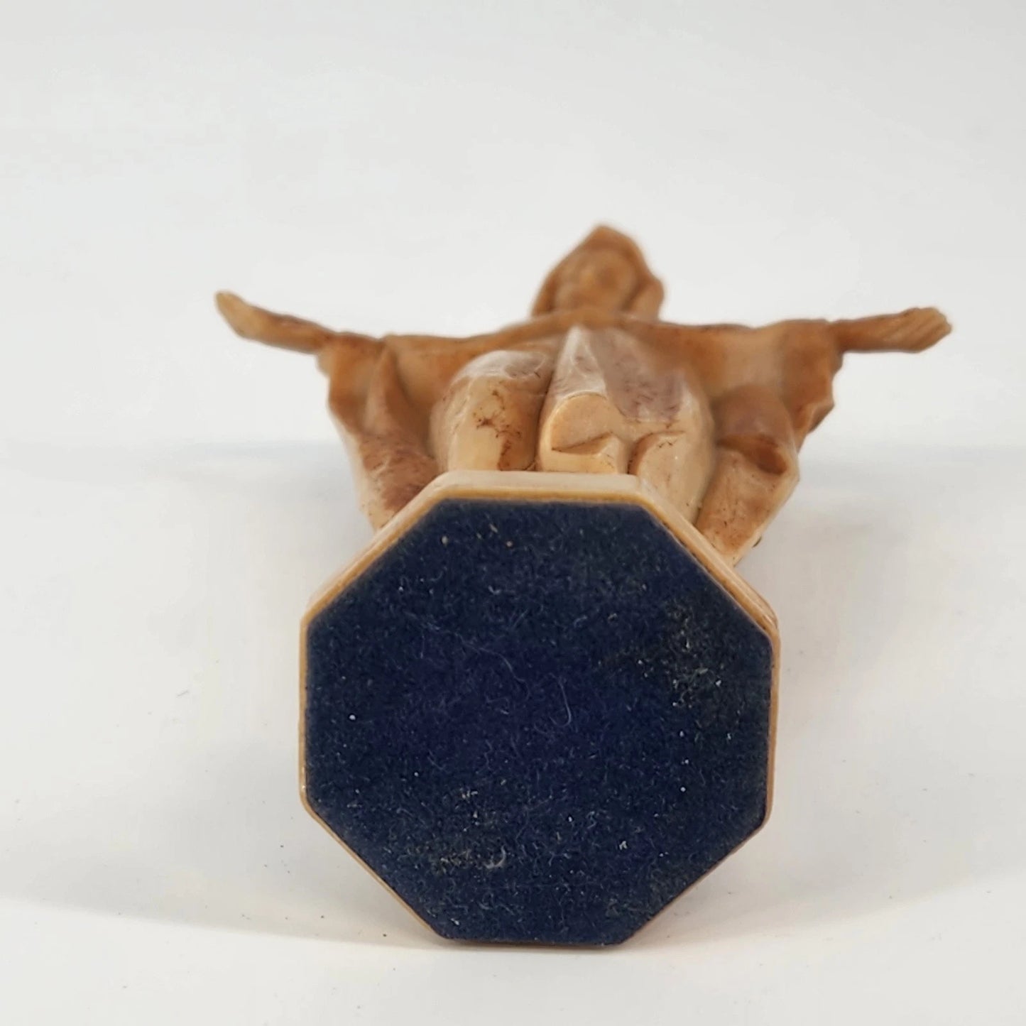 Blessed Virgin Mary Statue 1960s Molded Plastic 6" Religious Devotional Figurine