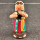 Original Erzgebirge Woman Figurine Carrying an Umbrella Germany Hand Painted