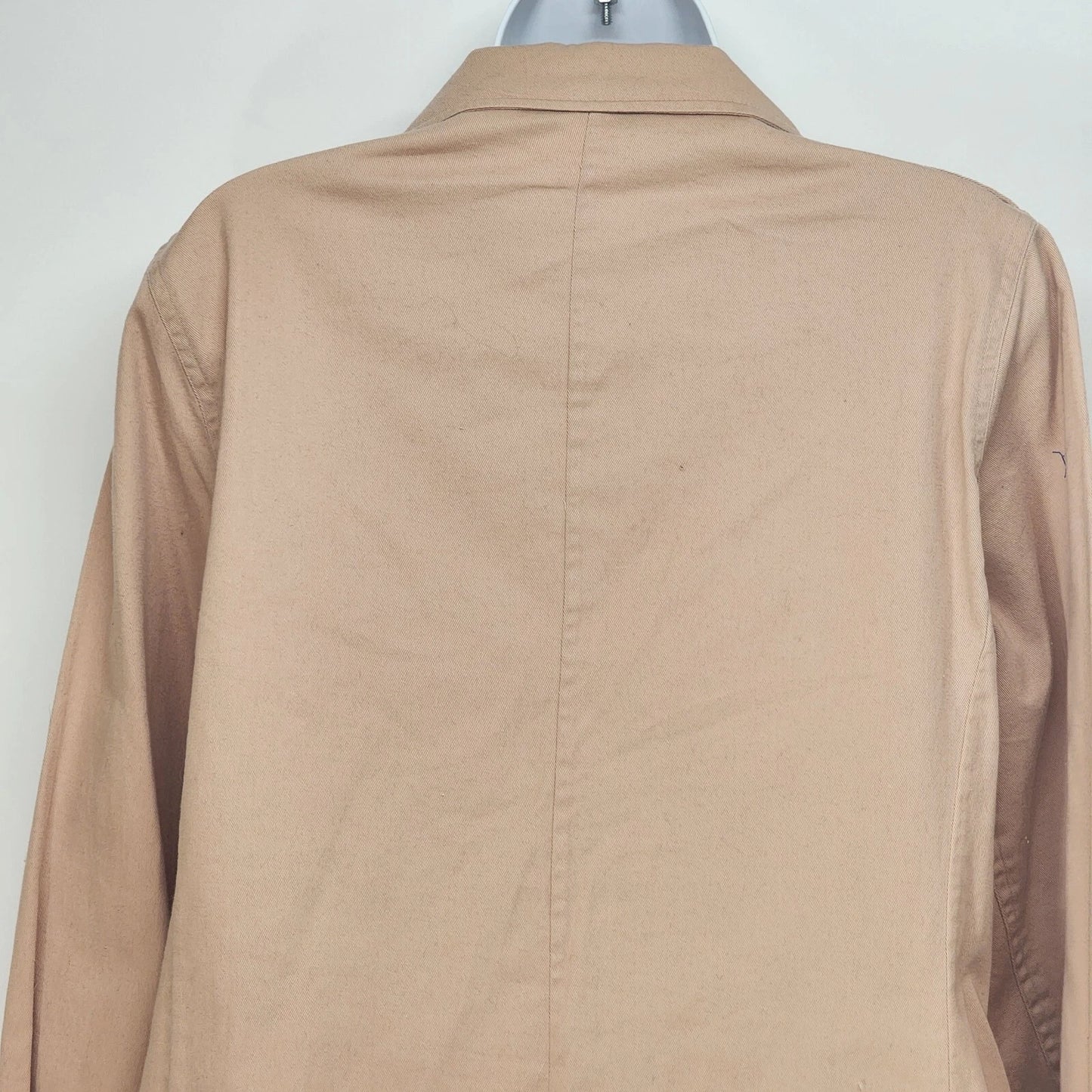 Cote Femme Women’s Peach Jacket Button Up Long Sleeve Size 12 Four Pockets USA