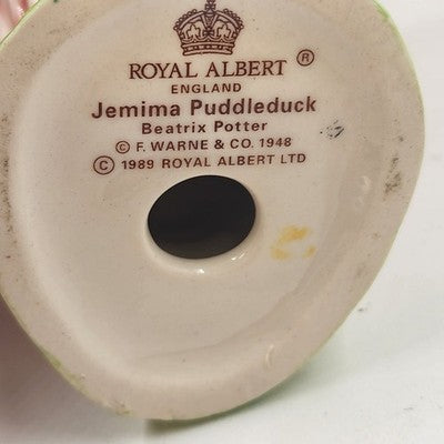 Royal Albert Beatrix Potter Jemima Puddleduck Figurine 1989 Beswick England