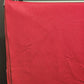 Red on Red Textured Linen Tablecloth 100" Long x 60" Wide Vintage