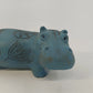 Berlin Design Blue Hippopotamus Pottery Figurine Egyptian Art William Hippo 4"