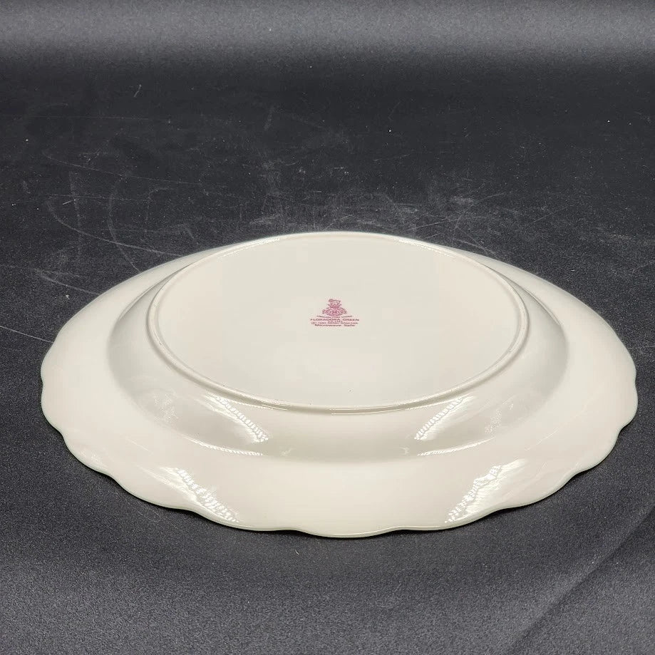 Royal Doulton Dinner Plate Floradora Green Trim Floral Fine China 10.5" England