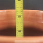Hungarian Artmark Vase Hand Painted Floral Ceramic Brown Glaze Interior 10"x9"