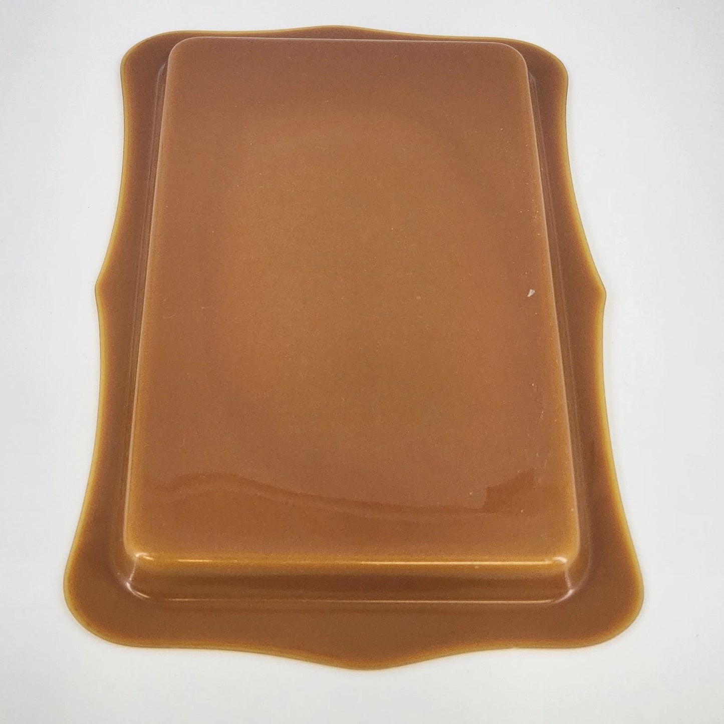 Pyrolene Celluloid 3pc Vanity Set Amber Pearl Marbled Tray & Trinket Boxes 1920s