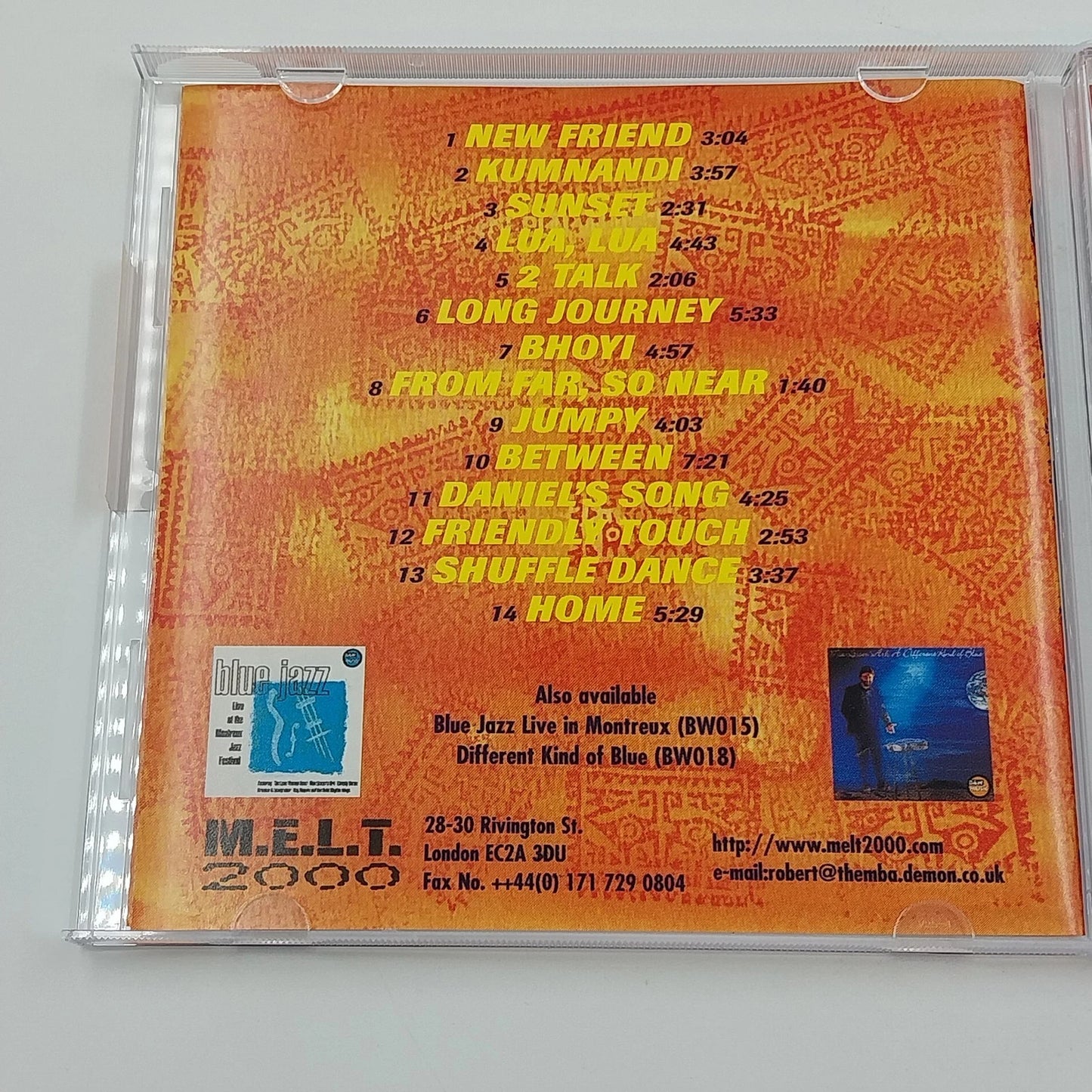 Max Lässer Little Ark Between CD 1997 MELT 2000 World Music BW103 Sealed