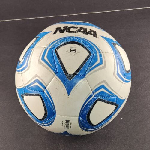 Wilson Copia Due NCAA Replica White-Blue Match Soccer Ball Size 5 Shows Wear